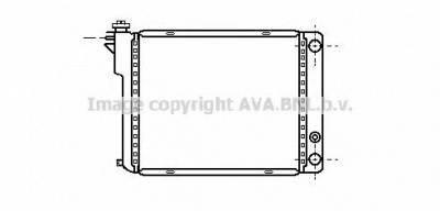 AVA QUALITY COOLING pe2041 -  Радиатор, охлаждение двигателя